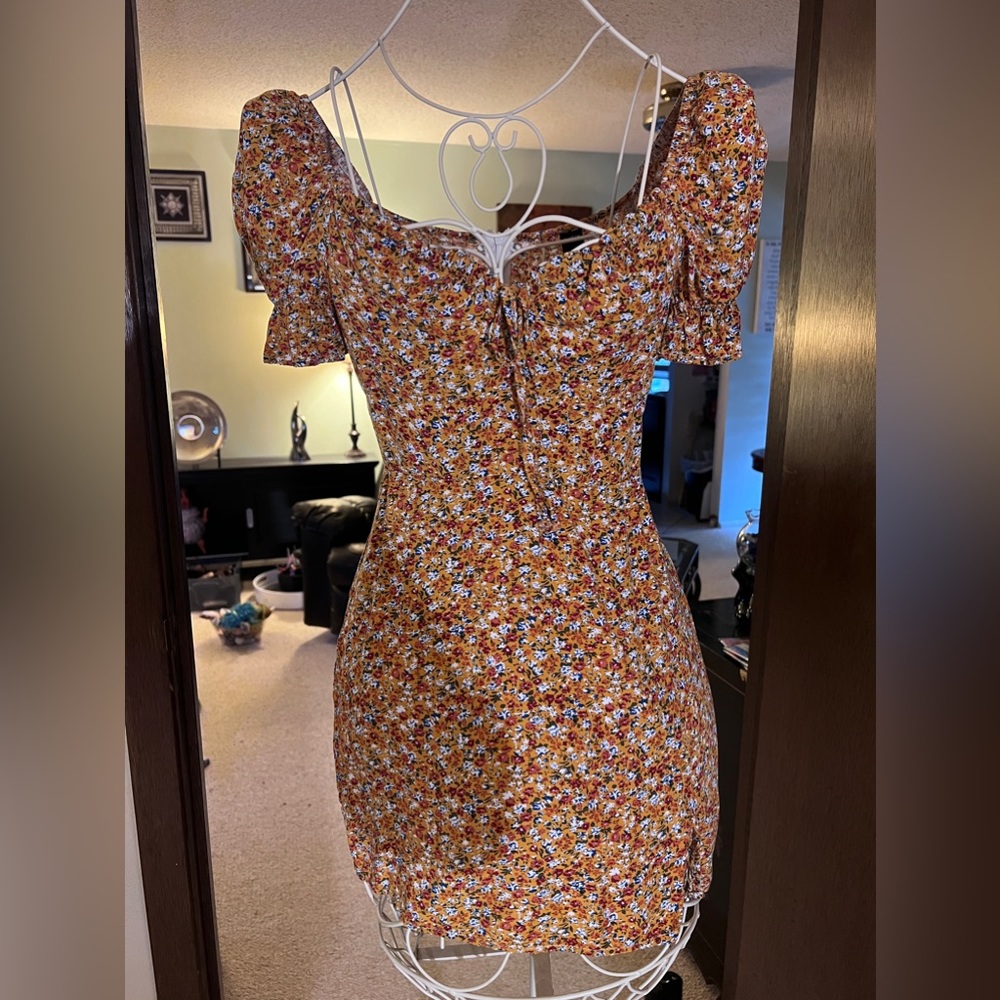 shein mini dress floral